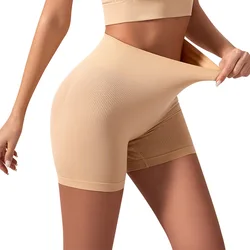 Pantalones cortos de seguridad para mujer, ropa interior antiexposición de cintura media, pantalones cortos deportivos transpirables para Fitness, debajo de la falda, bragas de seguridad para vestido