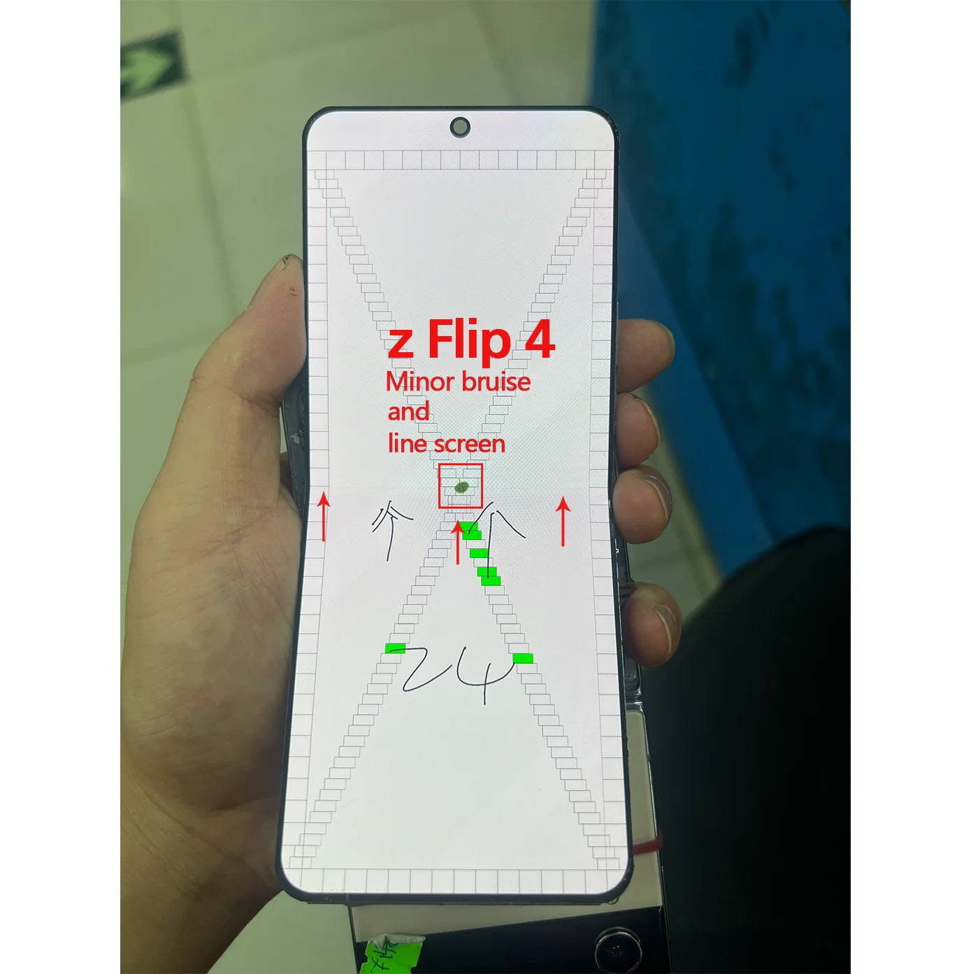 display-amoled-con-touch-screen-digitizer-difettoso-per-samsung-galaxy-z-flip-4-ricambio-lcd-per-z-flip-4-f721-f721b