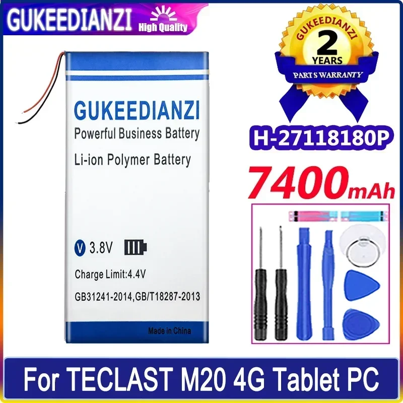 

H- 27118180 P H 27118180 Сменные аккумуляторы большой емкости P 7400 мАч для аккумулятора планшета TECLAST M20 4G