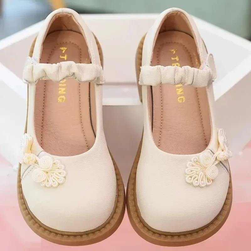 

Girls Versatile Soft-soled Single Shoes Children's Shoes 2024 Autumn New Wear-resistant Non-slip Fashion Casual Shoes