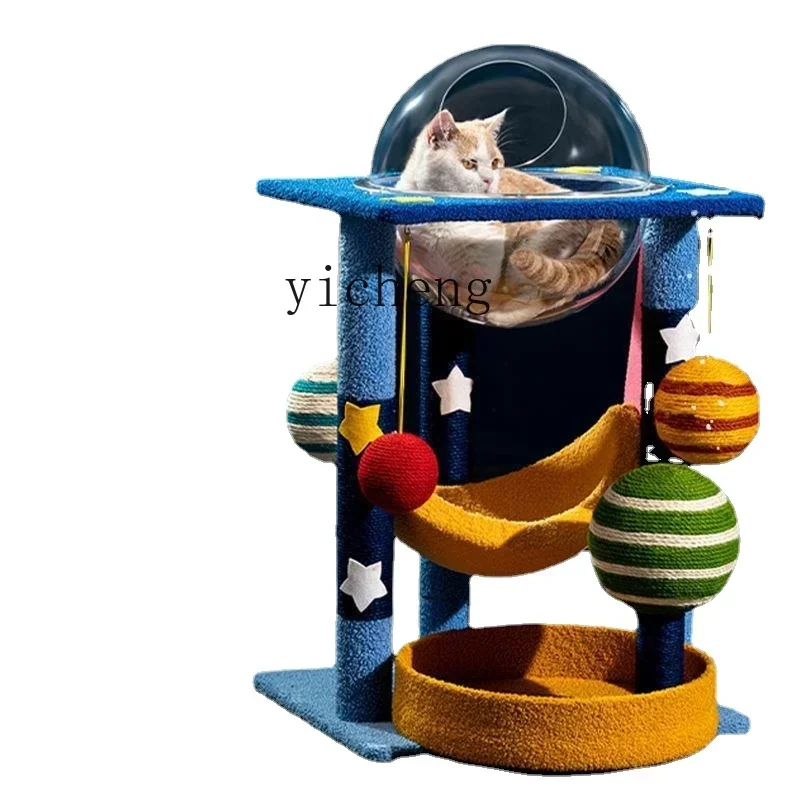 

XL Cat Climbing Frame Planet Nest Small Tree Integrated Sisal Scratch Board Scratching Pole Jumping Platform