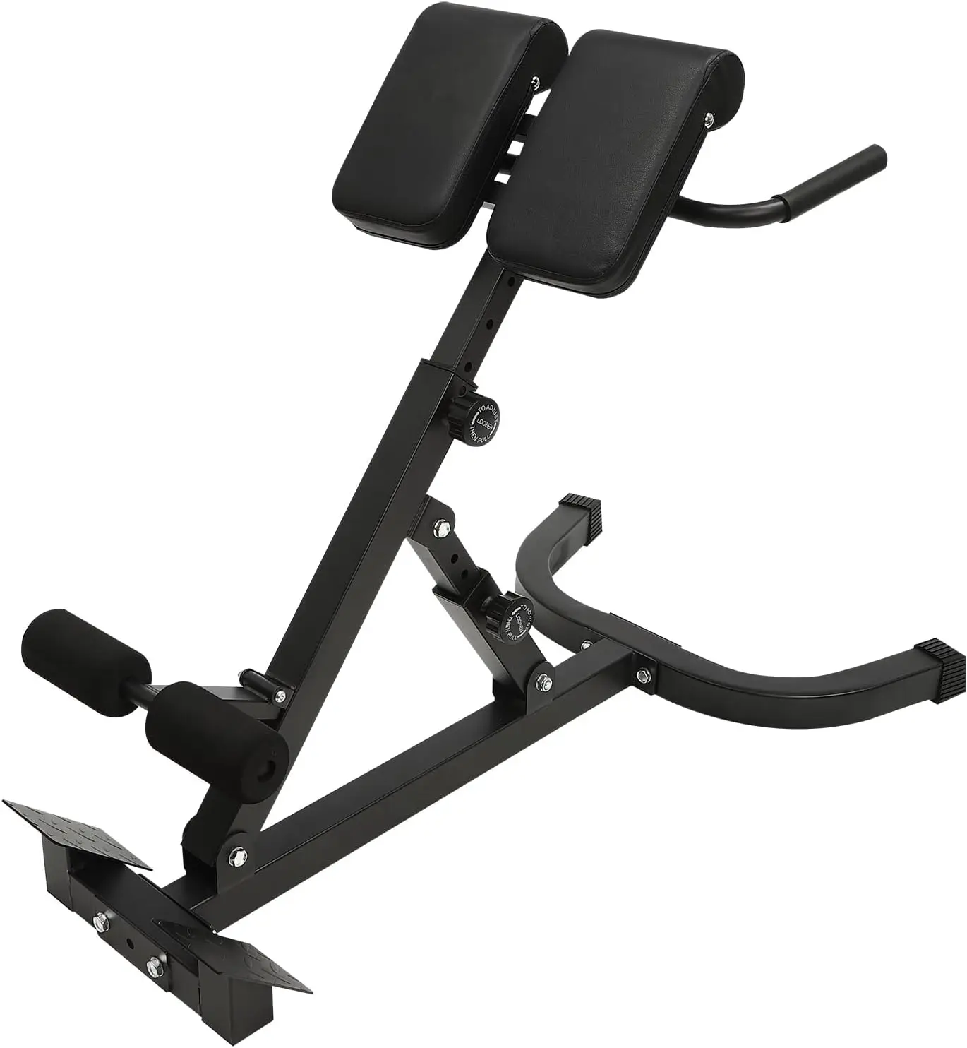 

Home Roman Chair Back Extension Machine with 5-Stage Adjustable Multi-Functional 330lbs Hyperextension Foldable Sit Up Gym Bench