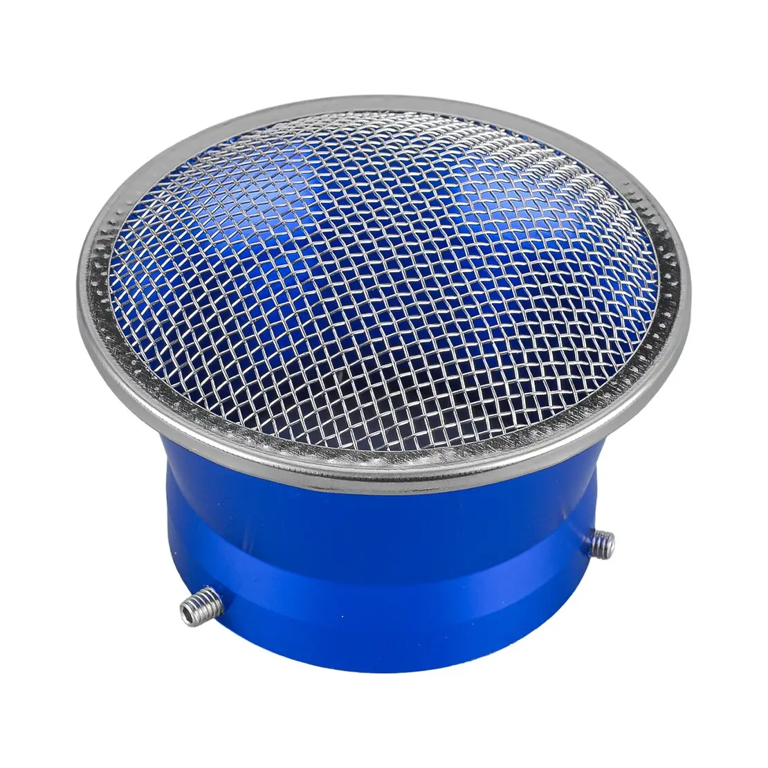 63mm ID Blue Motorcycle Carburetor Velocity Stack Air Filter Cup With Mesh Screen
