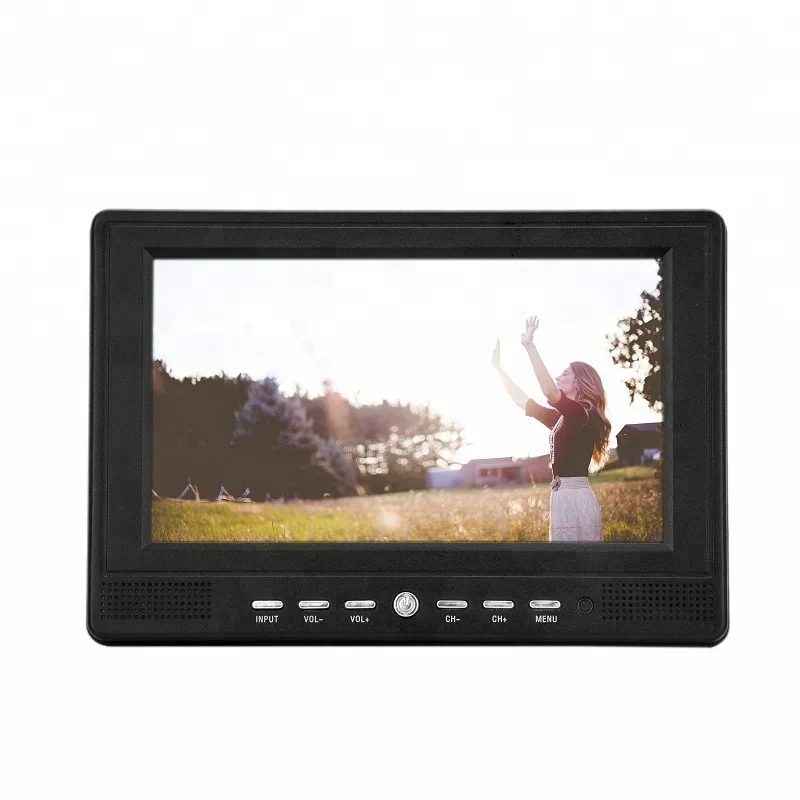 &For 7 Inch Portable Digital TV DVB-T2 ATSC ISDB-T LCD Screen Rechargeable Battery Car Monitor Television Auto RV Travel