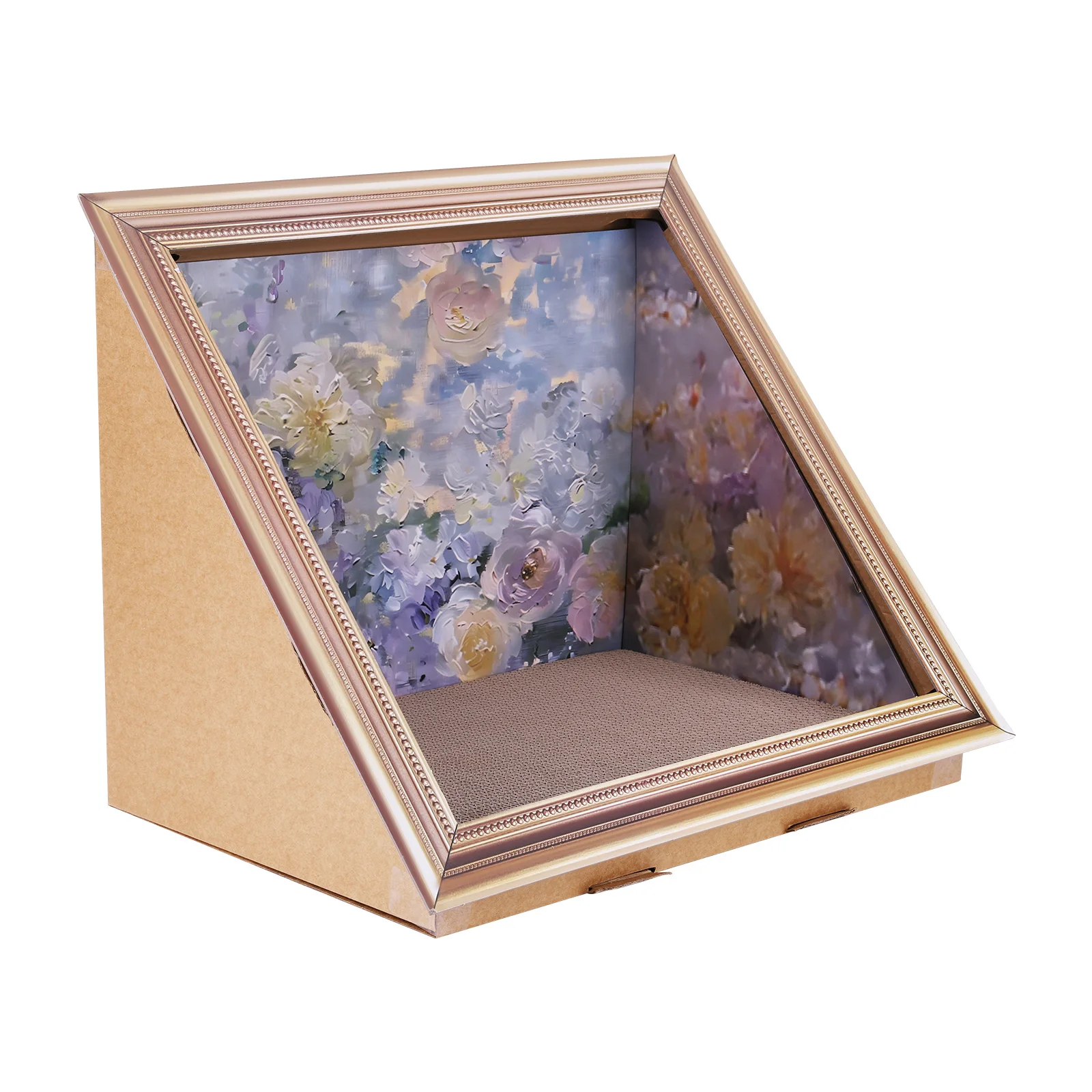 

3D-картина маслом «Кошачья лапка», износостойкая рамка для картины маслом, кошачье гнездо, многоразовая картонная фоторамка, лежанка для кошек, товары для животных, подарок