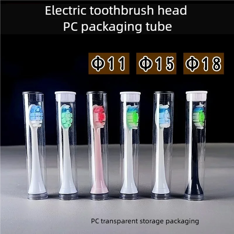 Naxilai, 10 шт., с крышкой, прозрачная трубка для хранения ПК, толщина 1 мм, многофункциональная круглая трубка для хранения школьных канцелярских принадлежностей, пенал для инструментов