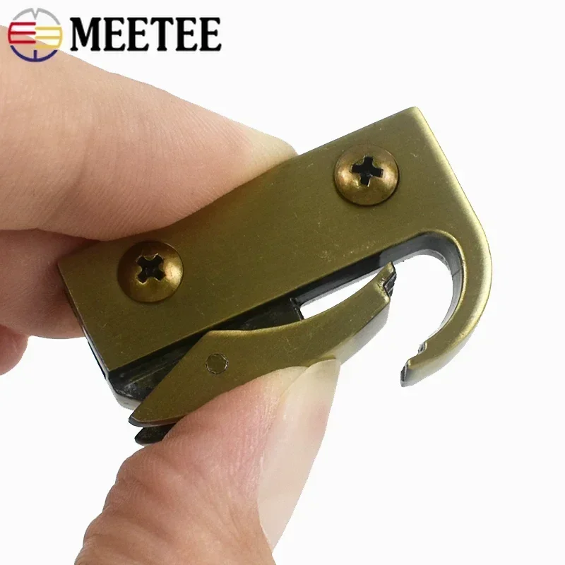 2/5/10/20Pcs Carabiner Clips Metal Buckles Screw Swivel Trigger Lobster Buckle Bag Strap Side Clip Clasp Spring Hook Hardware