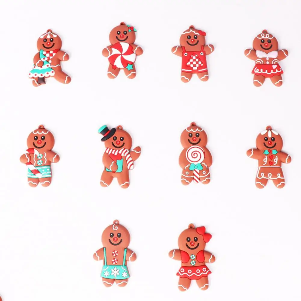 Mini Gingerbread Man Ornaments Cute Christmas Tree Decorations Gingerbread Man Christmas Ornaments Set for Xmas for Holiday