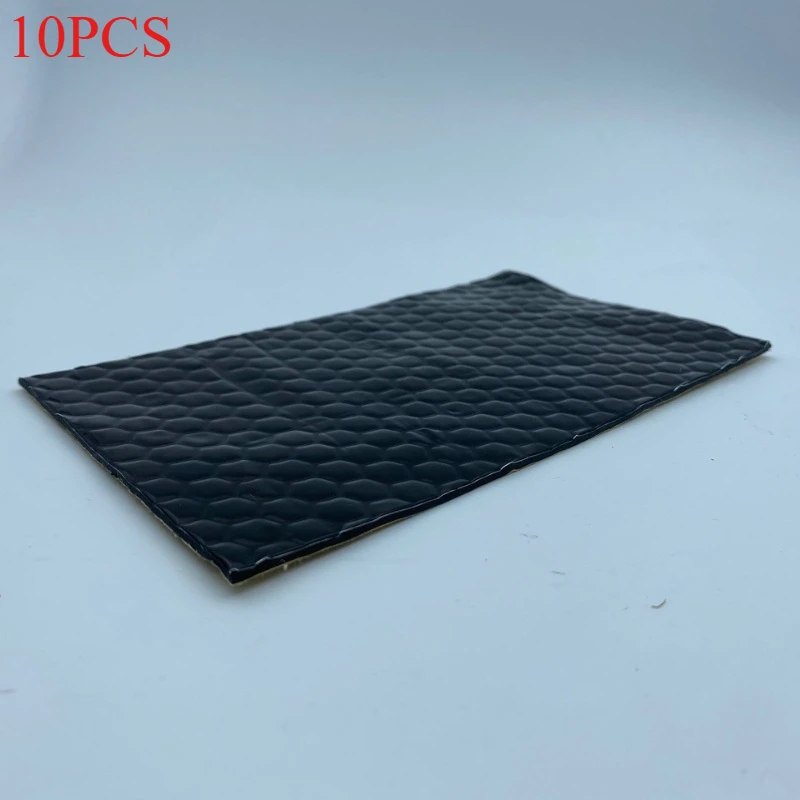 10 stuks butylrubber schokabsorberende en geluidsisolatieplaat, zelfklevende dempingsplaat, thermische isolatie en ruisonderdrukking