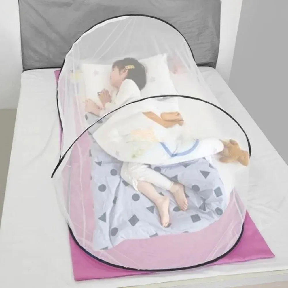 

Full Cover Travel Folding Mosquito Net Insect Protection Anti Mosquito Single Bed Sleeping Mosquito Net Mesh Zipper