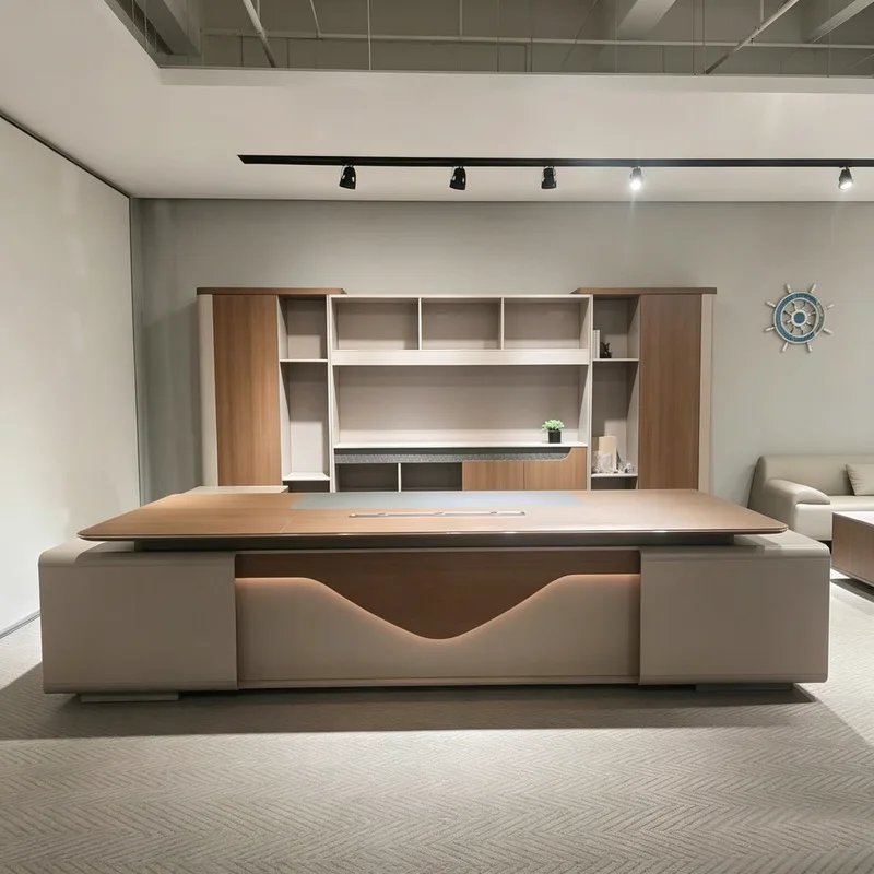CEO desk High-End Executive , Modern And Minimalist Design, Suitable For General Manager'S Office, Leadership Desk, Or As A Sing