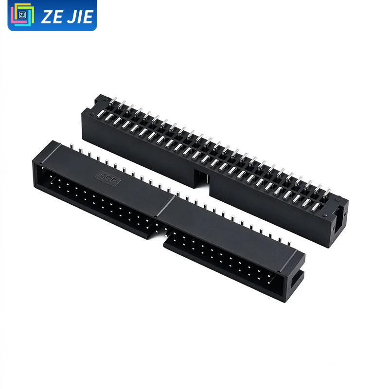 ZE JIE 2.54mm SMT Simple Box Header, JTAG Socket -8/10/14/16/20/30/50P