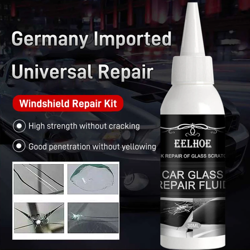 Windshield Repair Kit  30 Ml Car Glass Repair Set Lasting Windshield Crack Repair Brightening Windshield Fluid Glass Scratch Cr