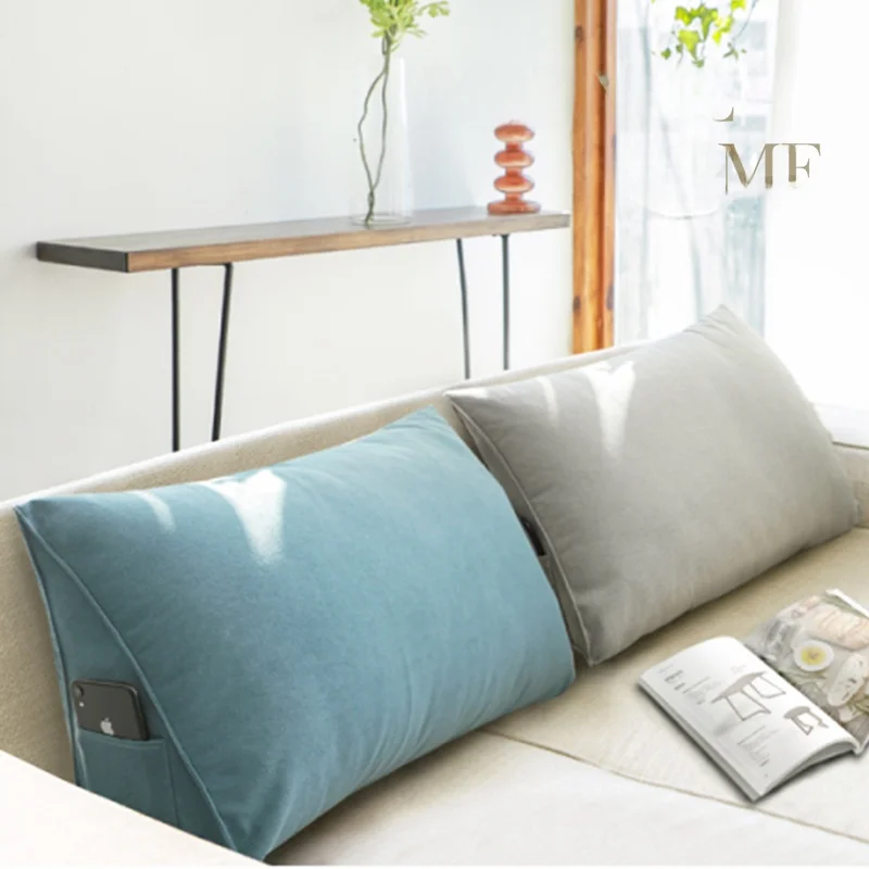 

Подушка для поясничной поддержки Nordic Sle, подушка для изголовья кровати, футон, съемная и моющаяся тканевая подушка для домашнего декора