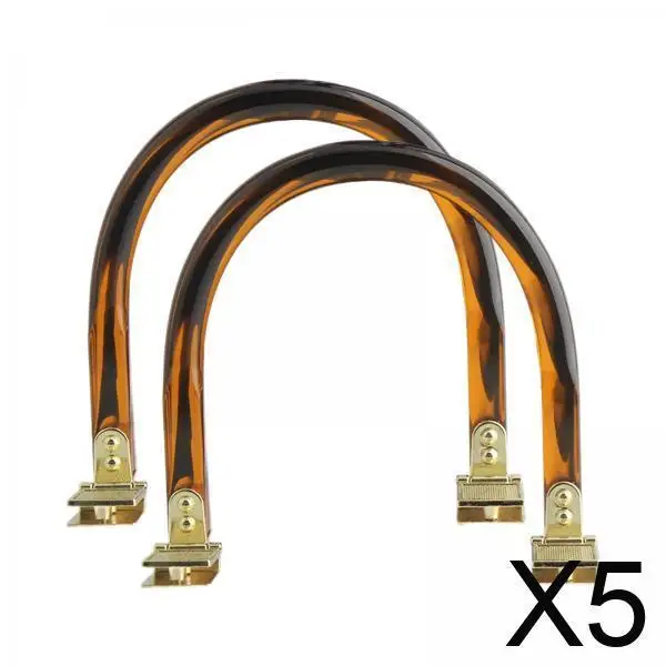 

Resin Bag Handle Handmade DIY Replacement Semi Circular Purse Handle for Handbag Repair and Tote Update