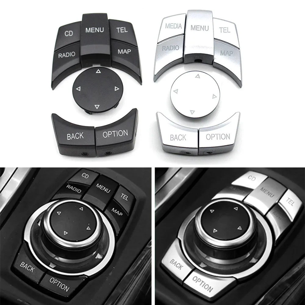 

Pop Interior Car CIC IDrive Multi Media Knob Menu Buttons Replacement For BMW E60 E61 E63 E64 E81 E82 E87 E88 E89 E90 E92 E70 E7