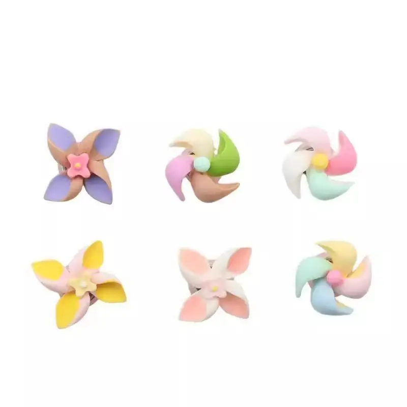 Funny Colorful Mini Spinning Windmills Random Color Durable Wind Toys for Holiday Party Garden Yard Kindergarten Decor