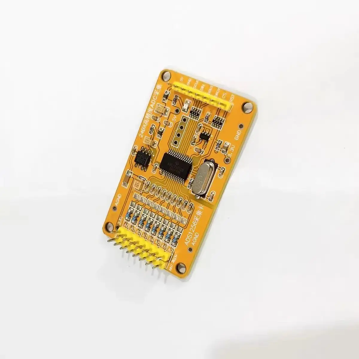 The upgraded ADS1256 24-bit ADC 8-channel AD module features high-precision ADC data acquisition