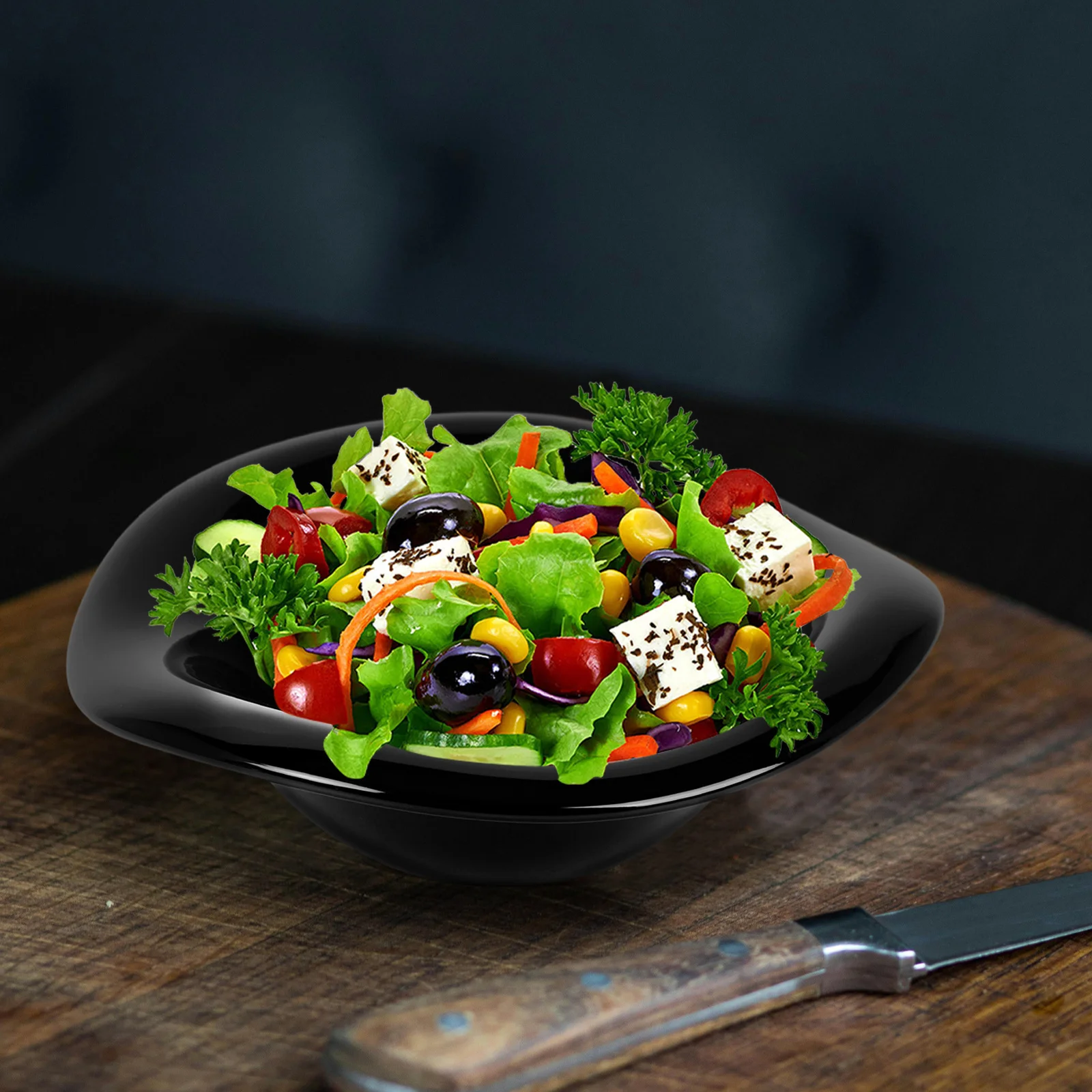 

Ceramic Salad Bowl Large Cream Design Deep Serving Bowl Multipurpose for Kitchen Soup Dessert Fruit Elegant Modern Home Decor