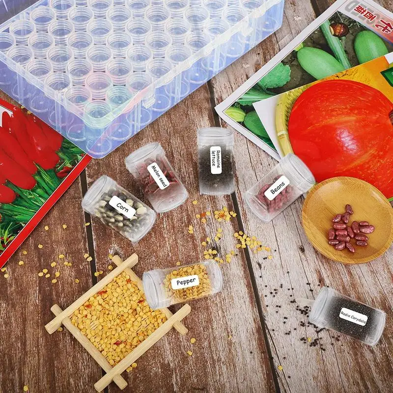 Seed Storage Box Diamond Painting Storage Box Portable Seed Bead Organizer Case Grid Organizer Box Planting Seed Container