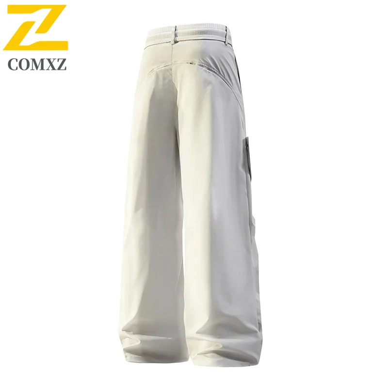 Men Multifunctional Trousers 2025 New Autumn Retro Wrinkle Resistant Mountain Style Trousers Outdoor Trekking Travel Cargo Pants