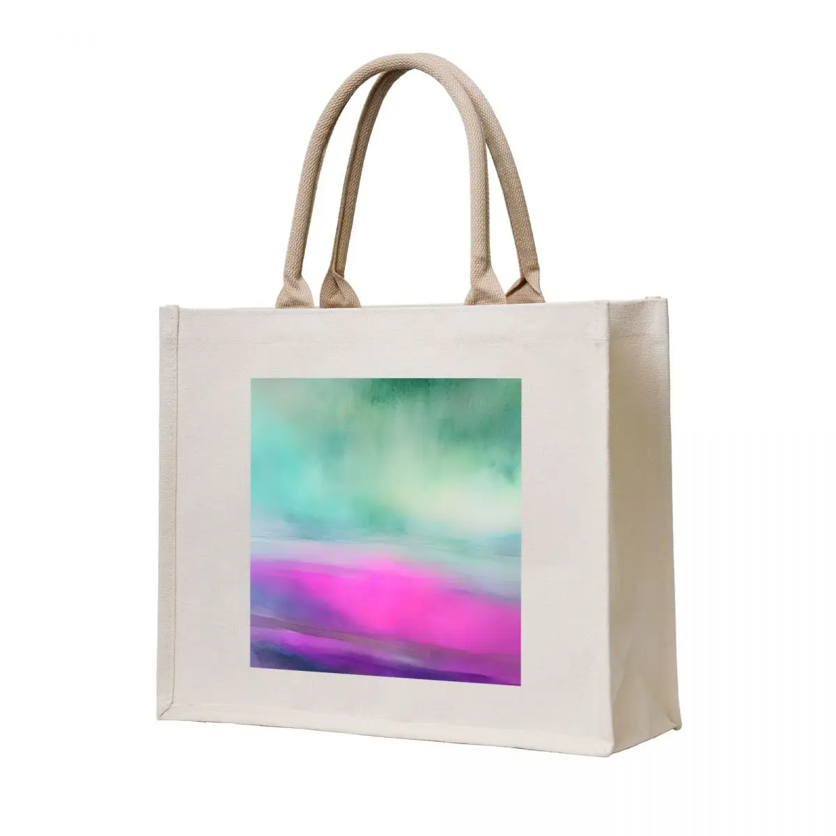 

Still Serenity: A Watercolor Pink and Green Abstract Style Image - Rare Find Tote Bag tote bag custom cloth bag woman