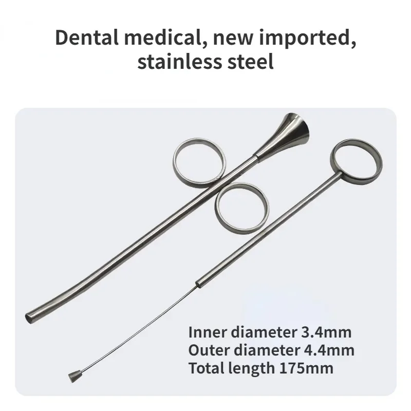 Dental Bone Meal Conveyors Filling Instrument Dental Root Canal Implant Mixing Applicator Syringe Stainless Steel Extrusion Tool