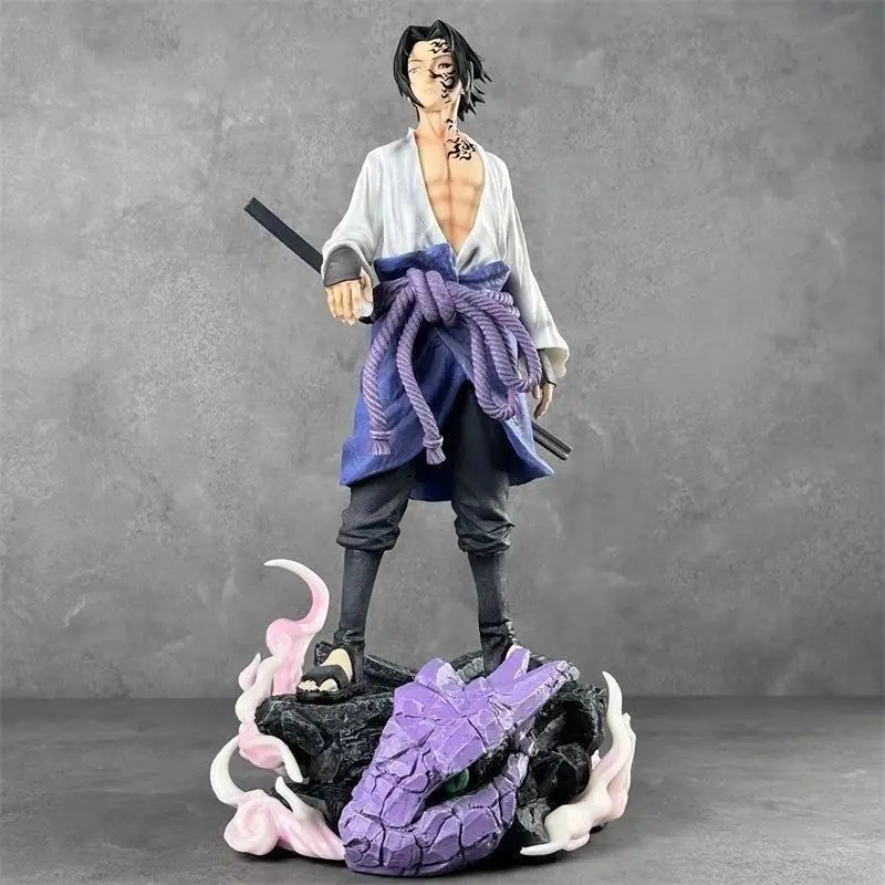 Figuras de NARUTO de Anime Uzumaki Naruto Uchiha Sasuke, figuras de PVC, modelo de Manga Hokage, Kits de modelismo, adornos de juguete, regalo de colección ACG