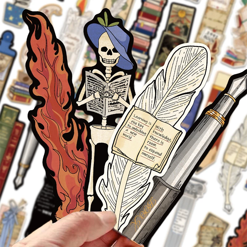 30 stuks retro leesbladwijzers, doe-het-zelf briefpapier met boekenthema voor studenten – romantische paginamarkeringen in vintage stijl, ideale lezercadeaus