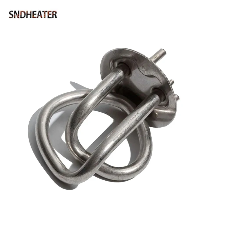 SNDHEATER 220V Electric Heating Element 850W 1200W 2000W Round Twisted Kettel Heater 3 Tubes for Coffee Machine 60/75mm Diameter