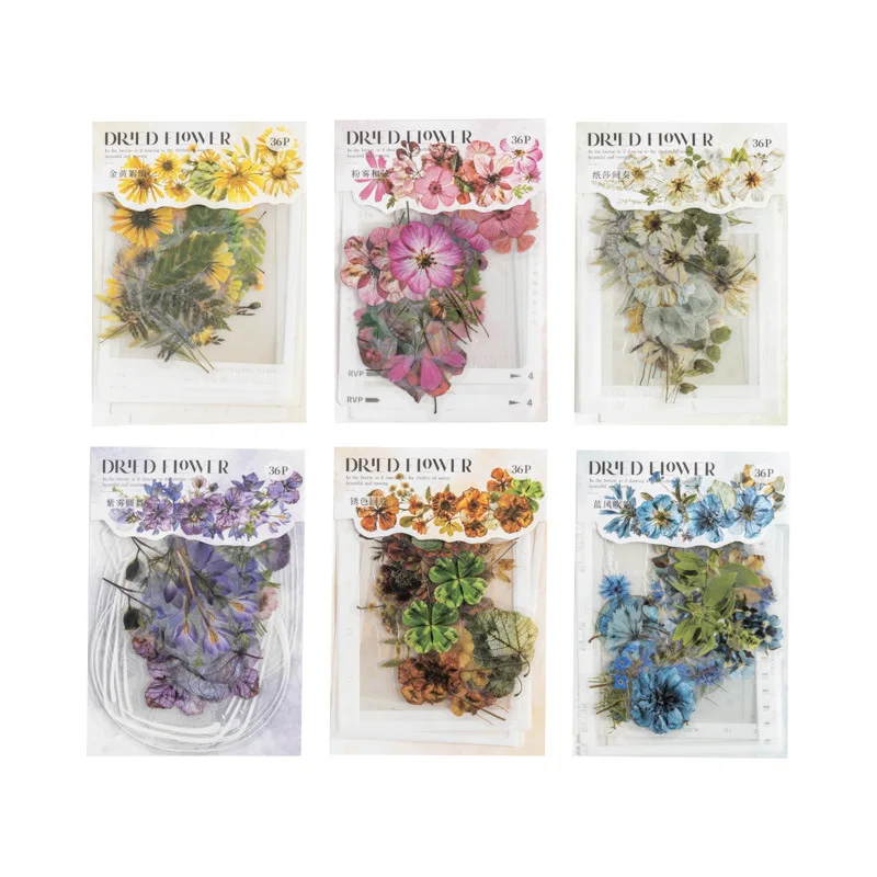 

6packs/1lot Kawaii Stationery Stickers Dry Flowering Stem Diary Decorative Mobile Scrapbooking DIY Craft Stickers