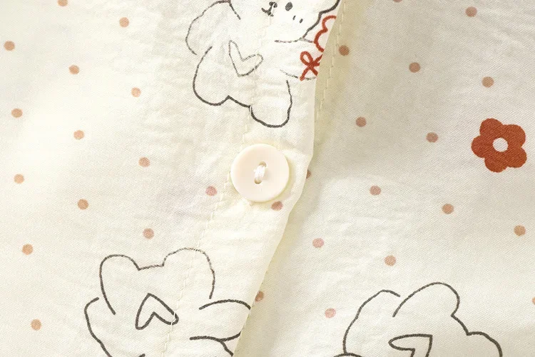 Kinder Mädchen Hauskleidung Sets Lose Dünne Kinder-Pyjamas Spitze Blumenmuster Prinzessin Langarm-Oberteil+Hose 2-teiliges Set Mädchenbekleidung – Detail 19