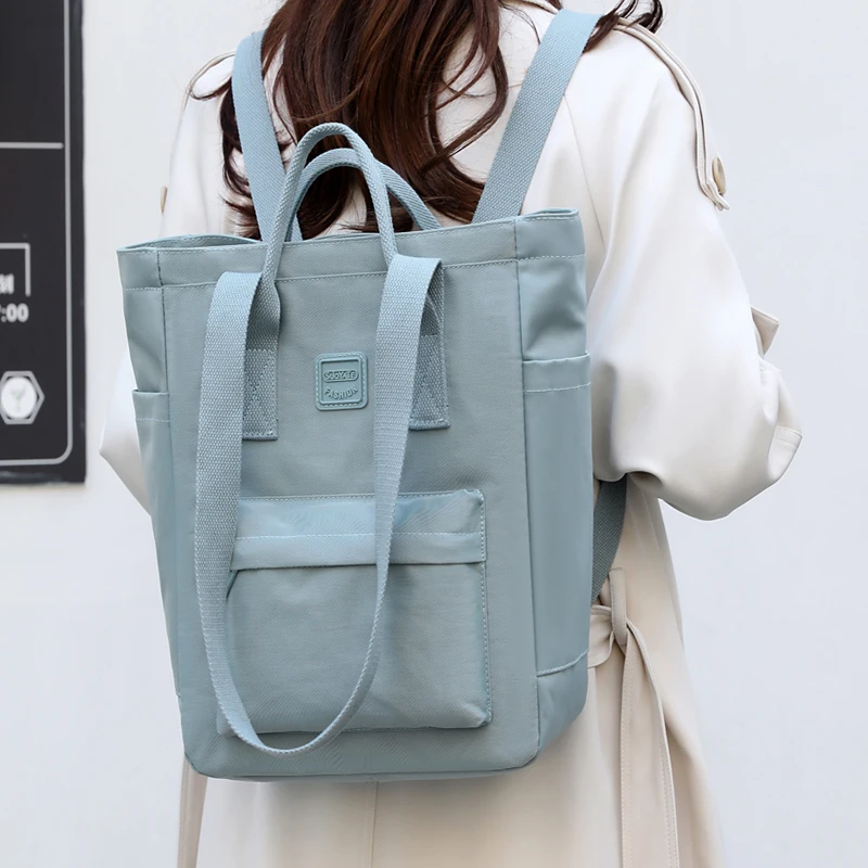 

Модный водонепроницаемый нейлоновый женский рюкзак, трендовая сумка большой вместимости, повседневная сумка для книг, наряд для мамы, сумки на два плеча, большие сумки