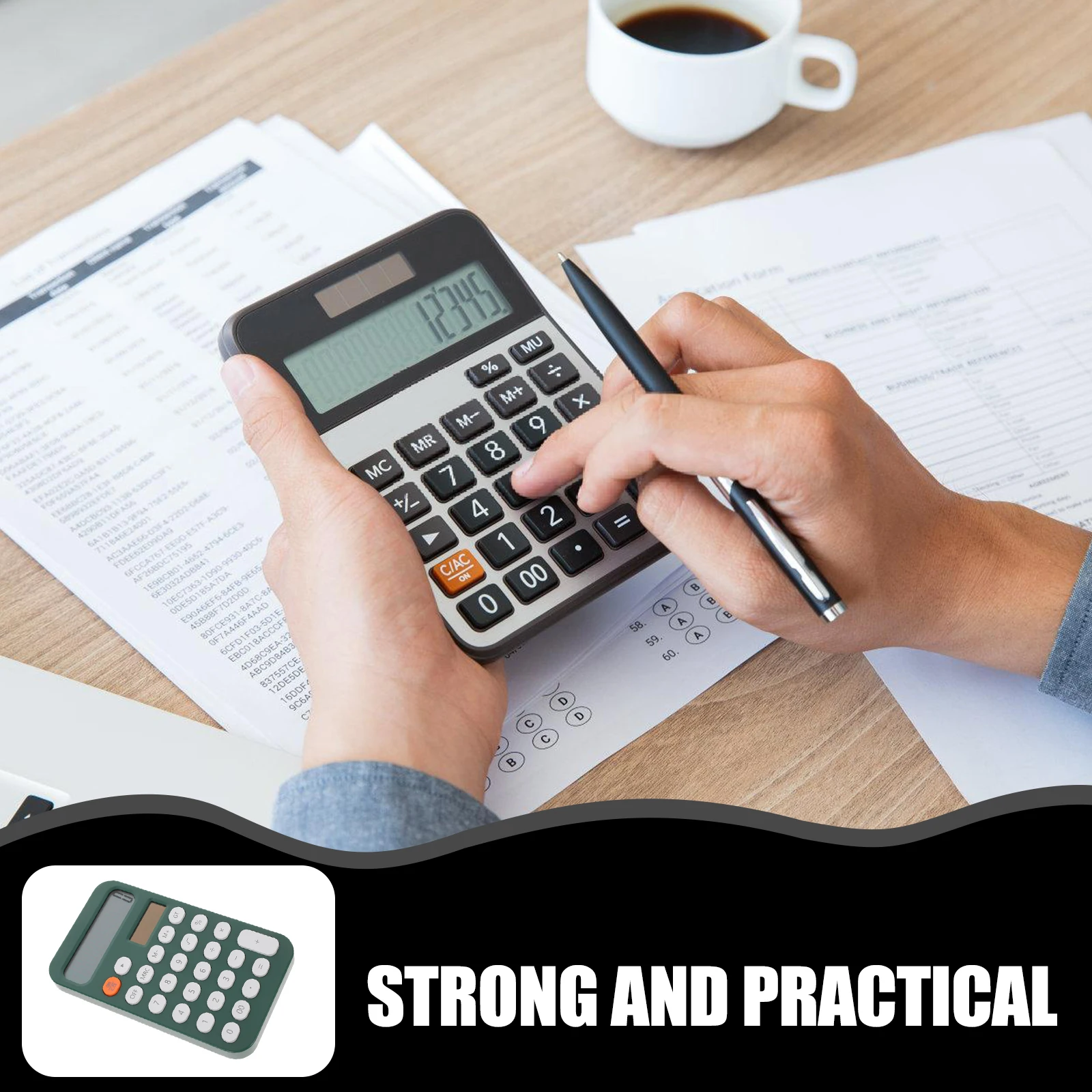 

Portable For Students Office Lightweight Big Button Desktop Calculator Cute Aesthetic Decorative Reusable Calculator Strong