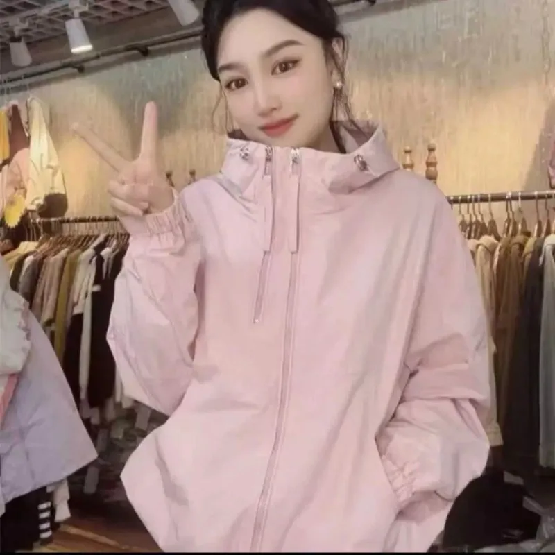 Trend Double-Zip Design Jacket Spring Autumn Women's Coat Versatile Casual Outerwear Sweatshirt Loose Harajuku Women Clothing