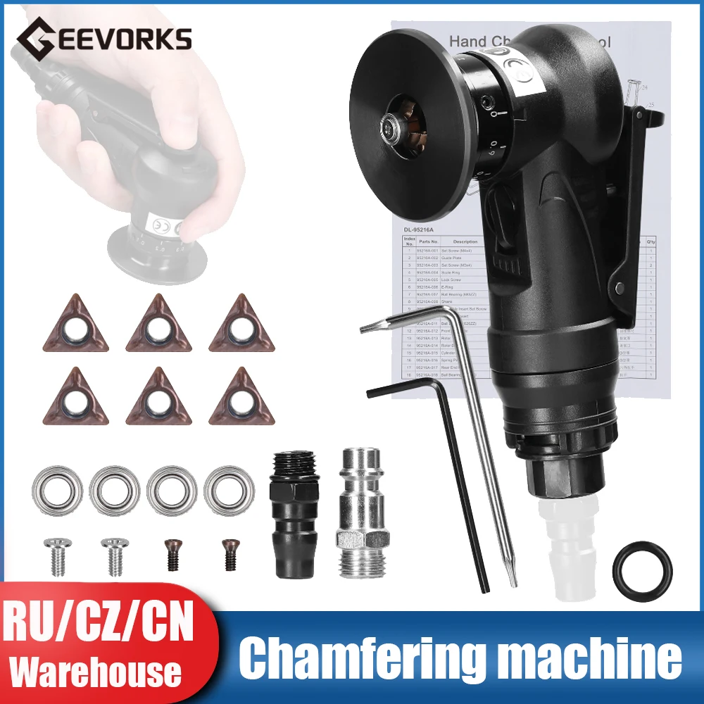 30000RPM Pneumatic Chamfering Machine Portable Air Mini Grinder Deburring Beveling Trimming Machine For Metal Wood Repair