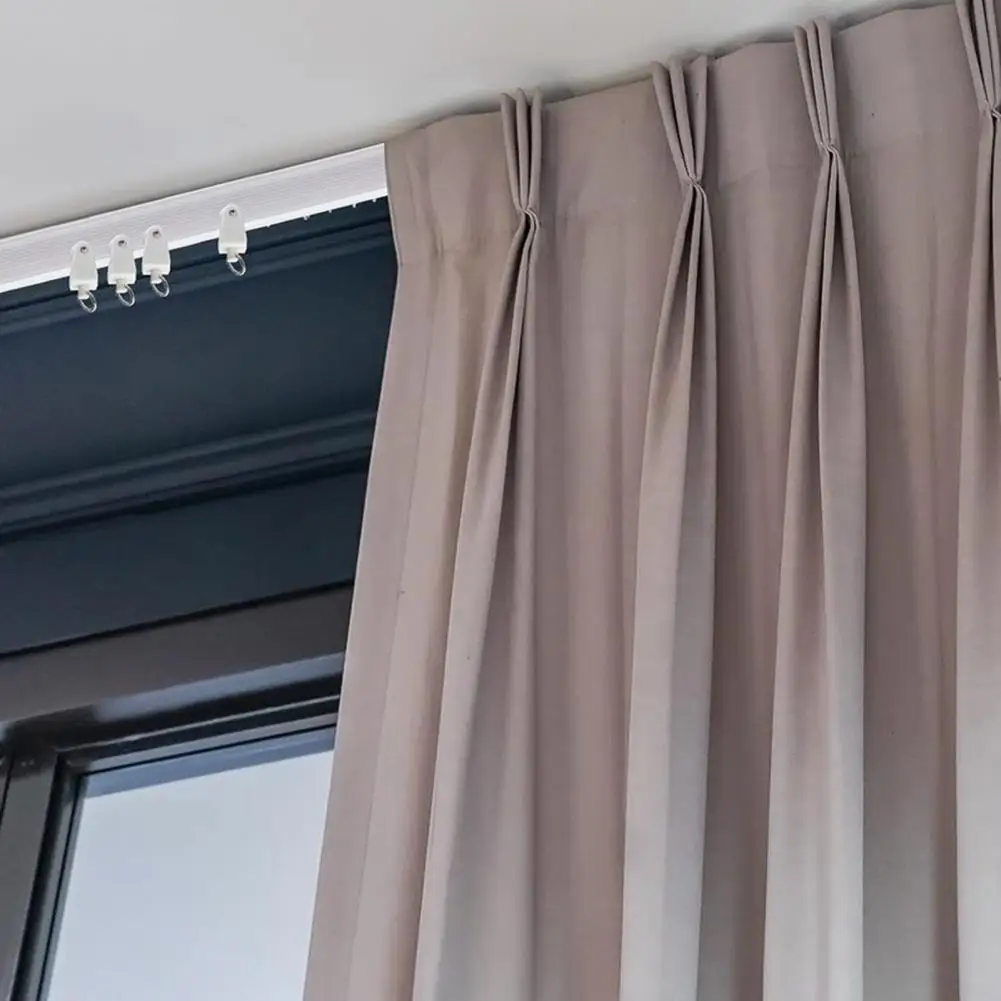 Smooth Gliding Curtain Track System Bendable Ceiling Curtain Track System for Rv Bay Window Shower Room Divider Easy