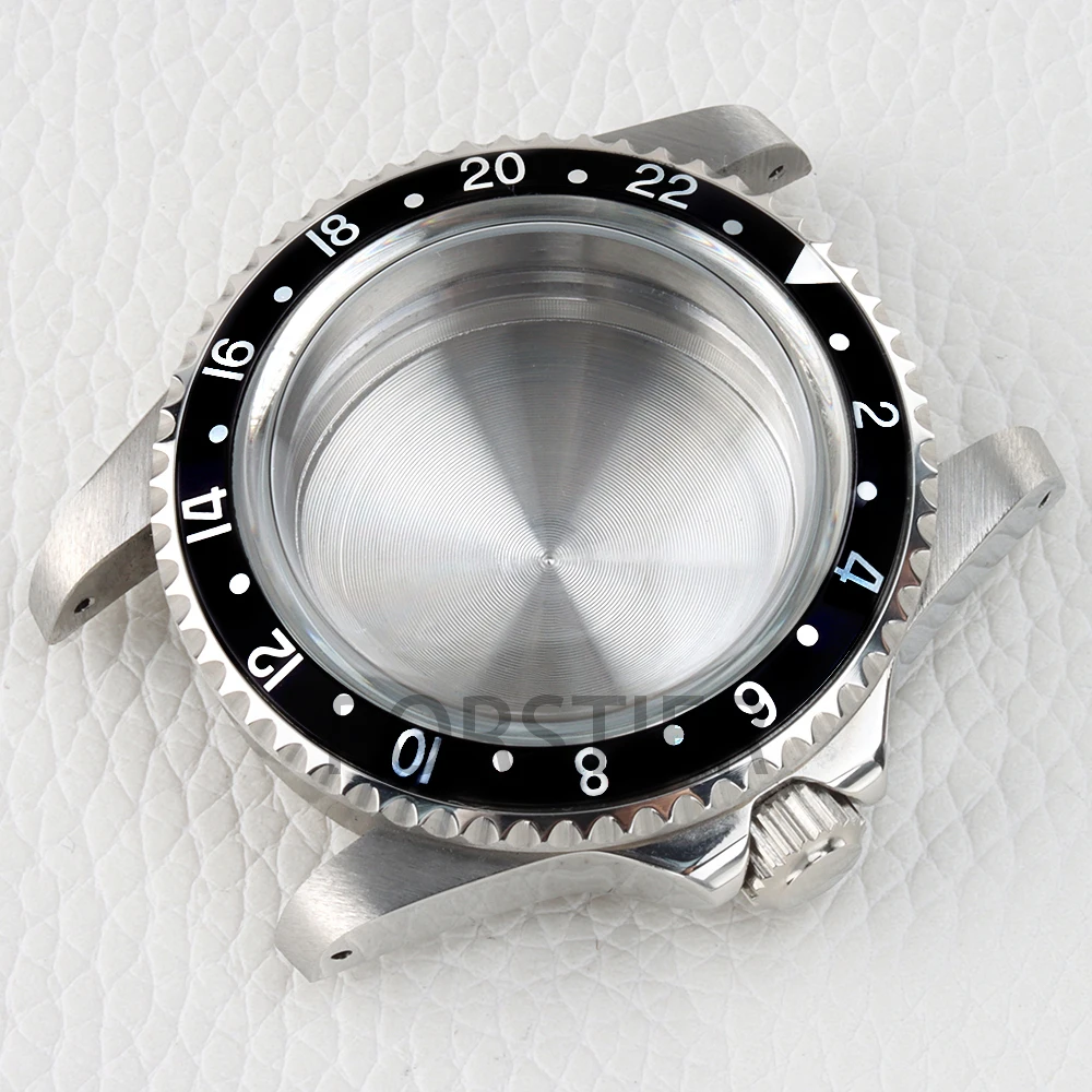 Round Glass 39.5mm NH35 Watch Case Sapphire Stainless Steel for Vintage 28.5mm Dial Seiko NH35 NH36 Movement 10ATM Waterproof