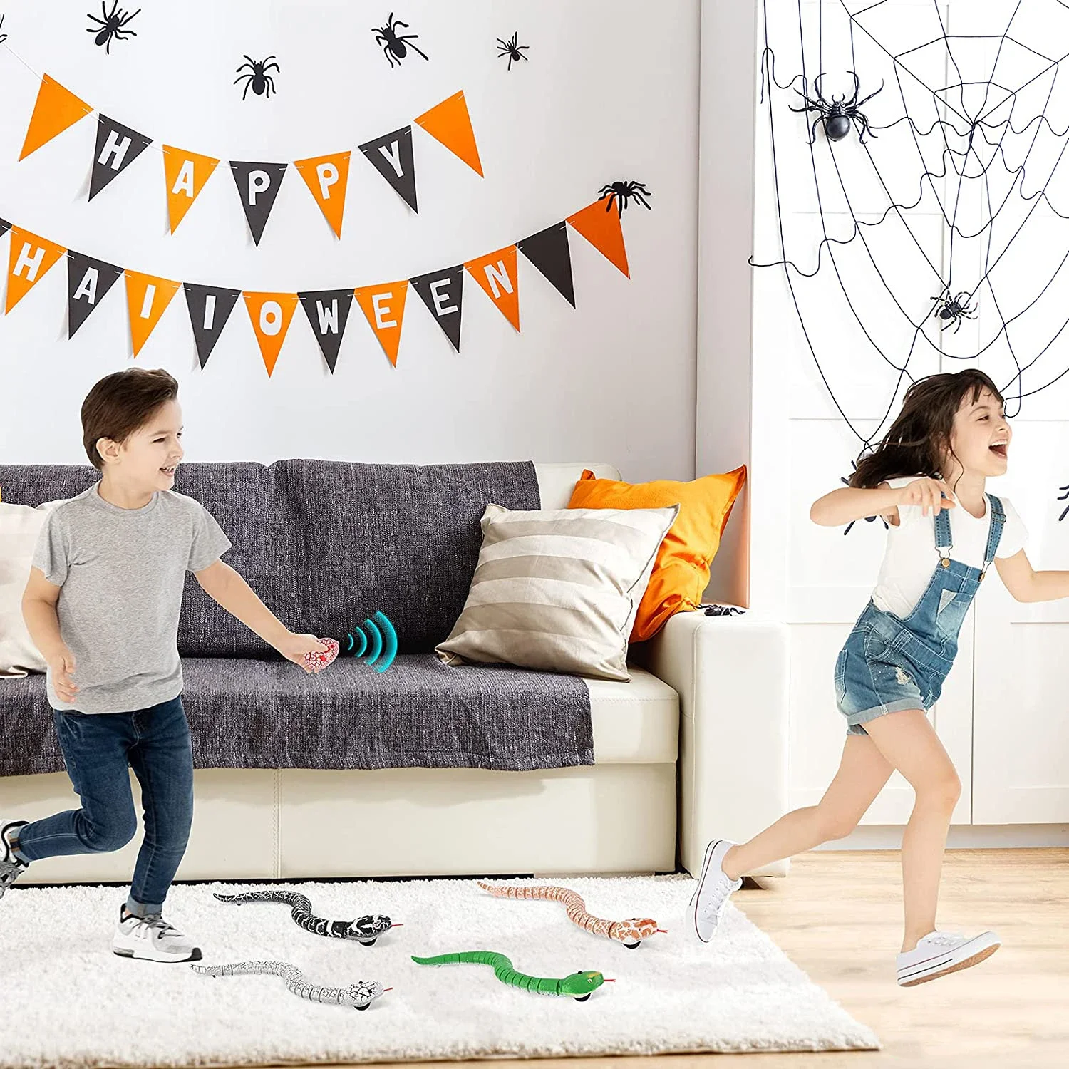 Jouet Réaliste avec Télécommande pour Enfant, Animal Effrayant, Vipère, Truc, Terrifier, Méchant, Cadeau d'Halloween