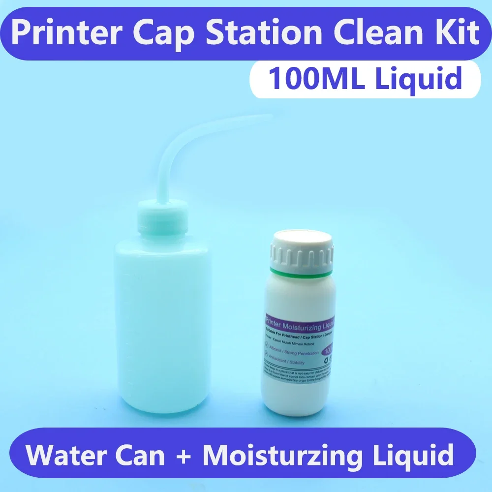 100ML Moisturizing Liquid For Printhead Cap Station Capping Cleaning Unit Pump DTF DTG Sublimation UV Printers Maintenance Kit