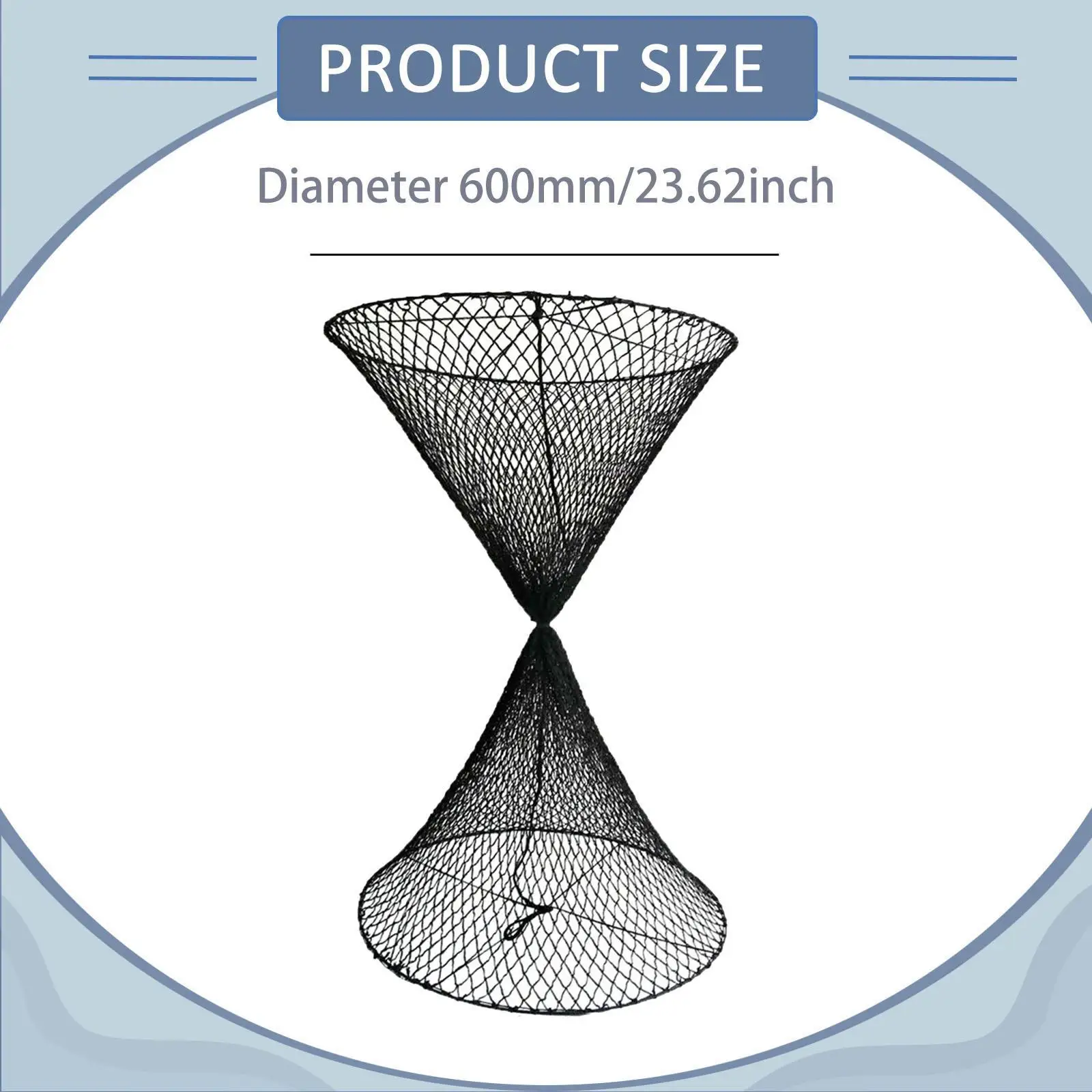 

Marine Daylight Signal Mesh Double Cone Nautical Marker Indicator for Boat Docking and Anchoring Accessory
