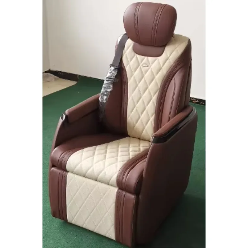Factory Price Auto Seats Luxurious Car Chair Leather Car Seat with Adjustable 4-way Electric Leg Rest and Manual Head Rest