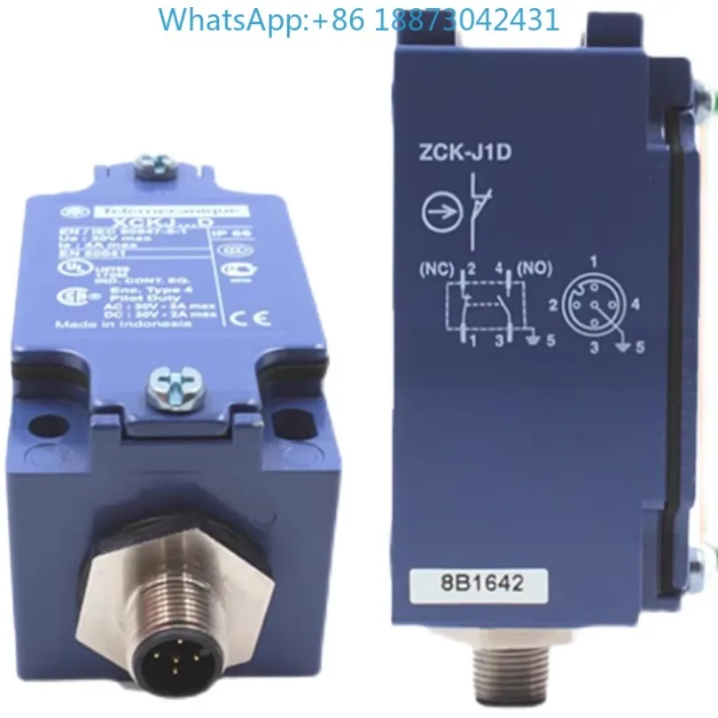 (1PC)Limit travel switch XCKJ.D plug-type ZCK-J1D body ZCKJ1D five-pin original.