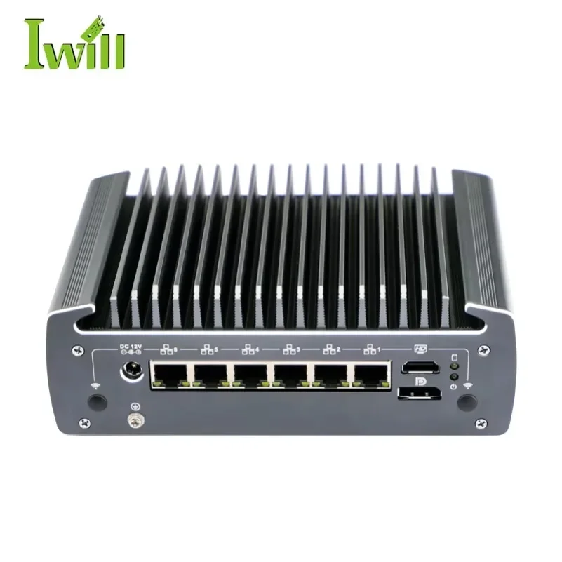 For IWILL 10th Gen Pfsense Firewall 6 Gigabit LAN Barebone Mini PC Core I5 10210u Processor Barebone Soft Router