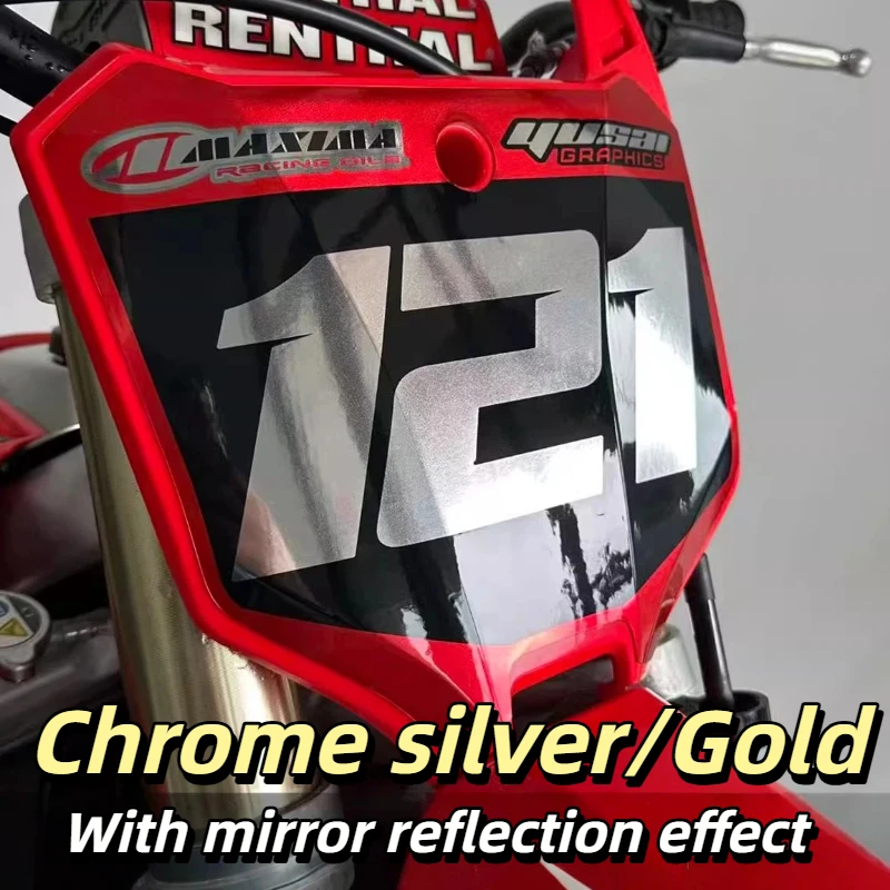 OTOM Motocross Aanpassen Grafische Decals Stickers Kit voor Husqvarna Tc Fc Te Fe 2024-2025 Holografische Chrome Grind Sticker Kit