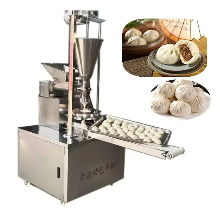 High Efficiency Siopao Baozi Bun Maker Machine/Automatic Soup Dumpling Machine/Grain Product Momo Steamed Bun Making Machines