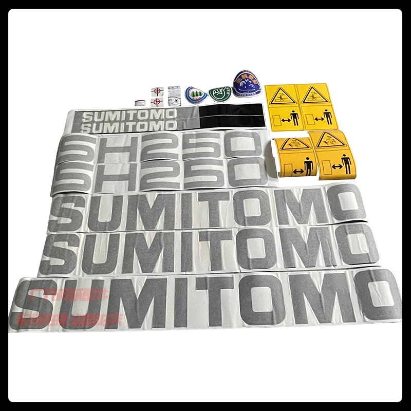 

Excavator Sumitomo sticker SH130 210 220-5 240 260 350A5 480D full car logo side door model, high quality