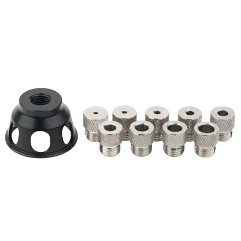 A74E-Pocket Hole Fixtures Vertical Drill Guide Locator Doweling Jig Positioner Straight Angle Guide Hole Puncher Tools