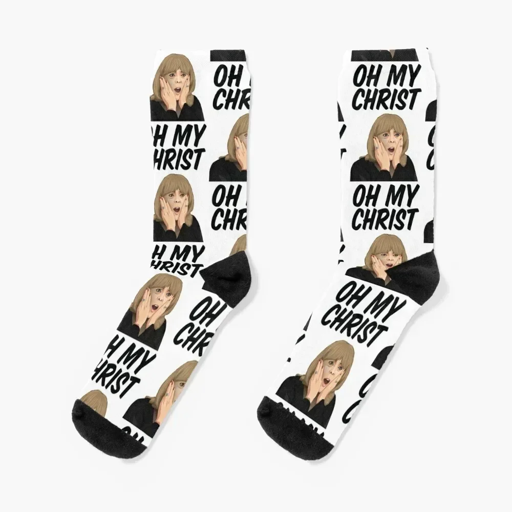 

Pam Oh My Christ! Gavin and Stacey Gift Socks valentine gift ideas retro Soccer Non-slip Man Socks Women's