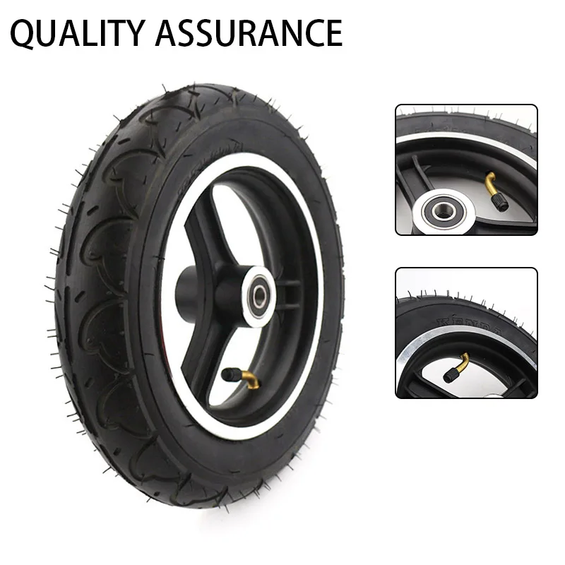 

10x2 Inch Outer Tyre Inner Tube and Alloy Disc Brake Rim for 10'' Folding Electric Scooter Thickened Widened Wheels